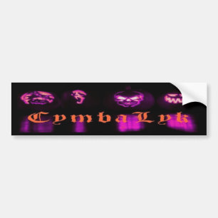 CymbaLyk Evil Pumpkins Bumpersticker Bumper Sticker