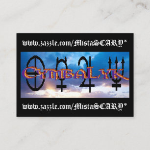 CymbaLyk Sunset Logo Business Cards