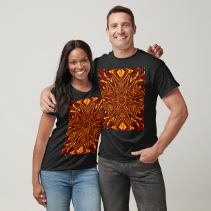 Cymbidium Orchid Bohemian Floral Graphic T-Shirt