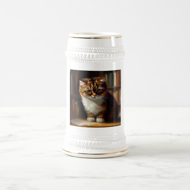Cymric Cat  Beer Stein (Center)