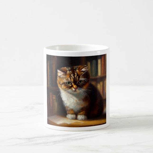 Cymric Cat  Coffee Mug (Center)