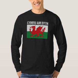 Cymru Am Byth Welsh Flag Wales T-Shirt