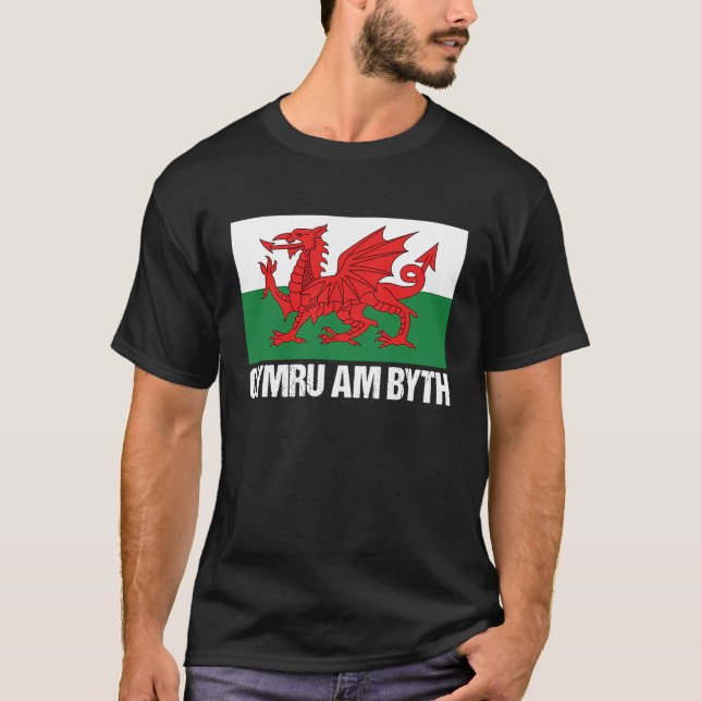 Cymru Am Byth Welsh Pride Wales T-Shirt (Front)