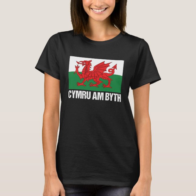 Cymru Am Byth Welsh Pride Wales T-Shirt (Front)