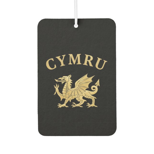 Cymru Shield Car Air Freshener (Front)