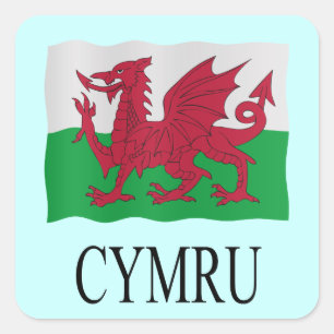 Cymru Square Sticker