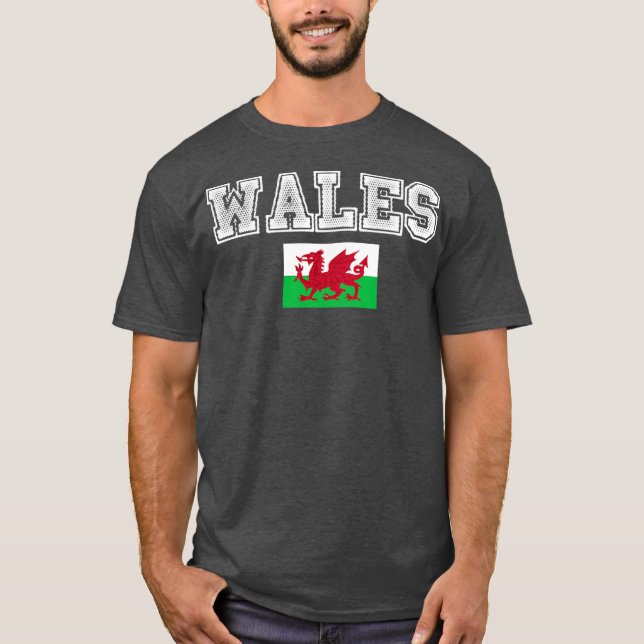Cymru Welsh Wales Football Soccer Jersey Ball T-Shirt (Front)