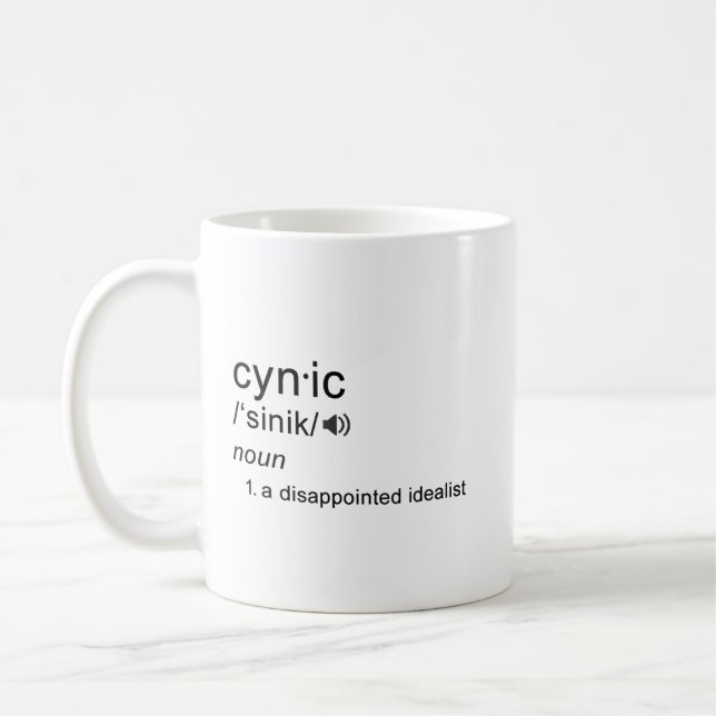 Cynic Definition Mug (Left)