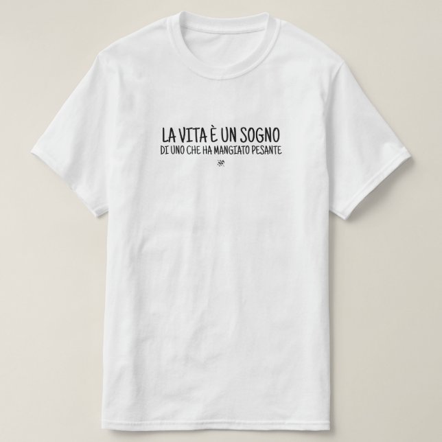 Cynical joke in Italian T-Shirt (Design Front)