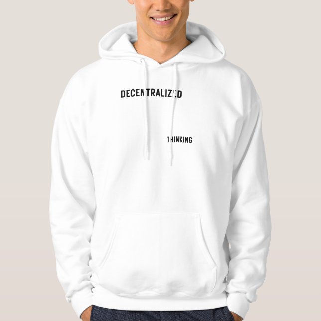 Cynical Typography Decentralised Thinking Hoodie (Front)