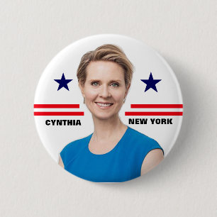 Cynthia Nixon for Governor 6 Cm Round Badge