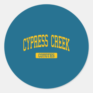 Cypress Creek High School Hs Classic Round Sticker