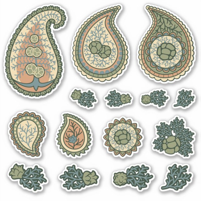 Cypress Paisley Icon Set (Front)
