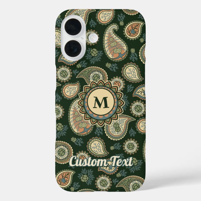 Cypress Paisley Pattern Case-Mate iPhone Case (Back)