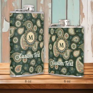 Cypress Paisley Pattern Flask