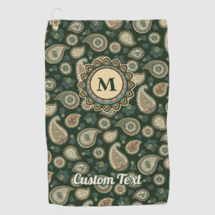 Cypress Paisley Pattern Golf Towel