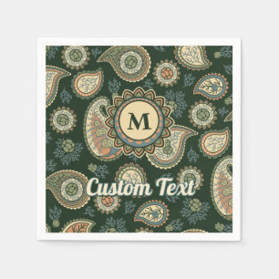 Cypress Paisley Pattern Napkins