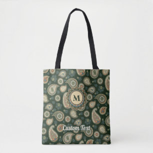 Cypress Paisley Pattern Tote Bag