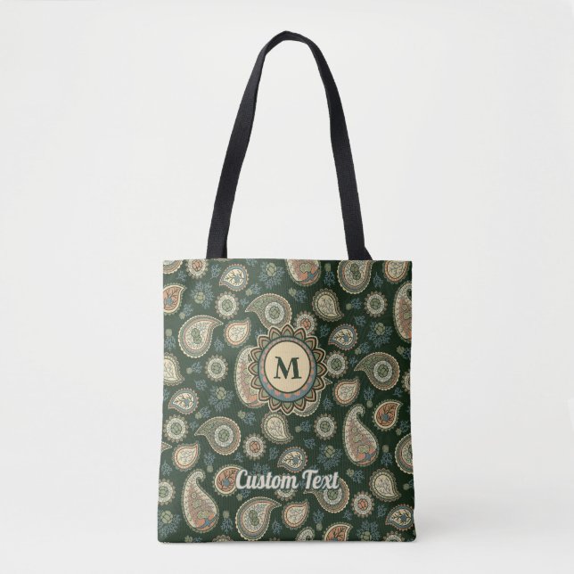 Cypress Paisley Pattern Tote Bag (Front)