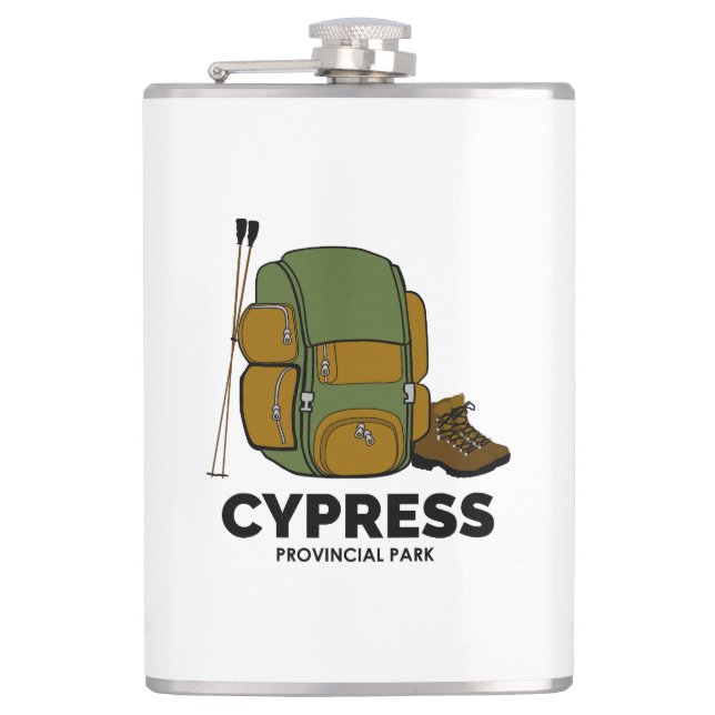 Cypress Provincial Park Backpack Hip Flask (Front)