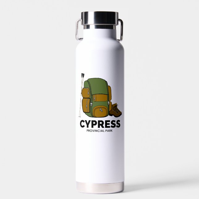 Cypress Provincial Park Backpack Water Bottle (Front)