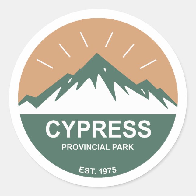Cypress Provincial Park Classic Round Sticker (Front)
