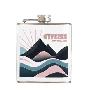 Cypress Provincial Park Coloured Hills Hip Flask