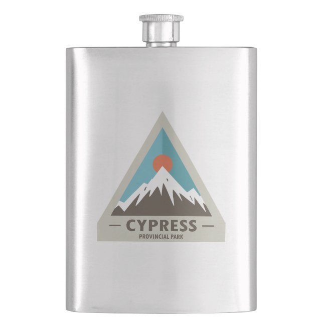 Cypress Provincial Park Hip Flask (Front)