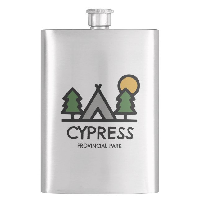 Cypress Provincial Park Hip Flask (Front)