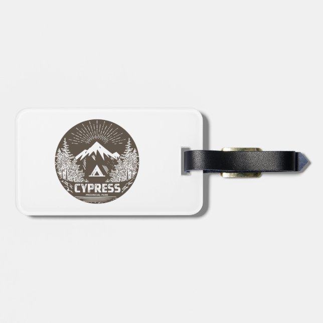 Cypress Provincial Park Luggage Tag (Back Horizontal)