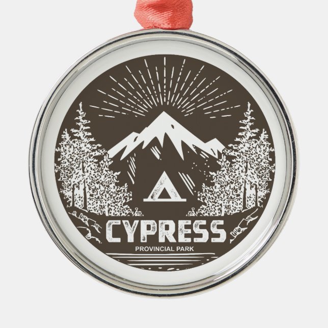 Cypress Provincial Park Metal Tree Decoration (Front)