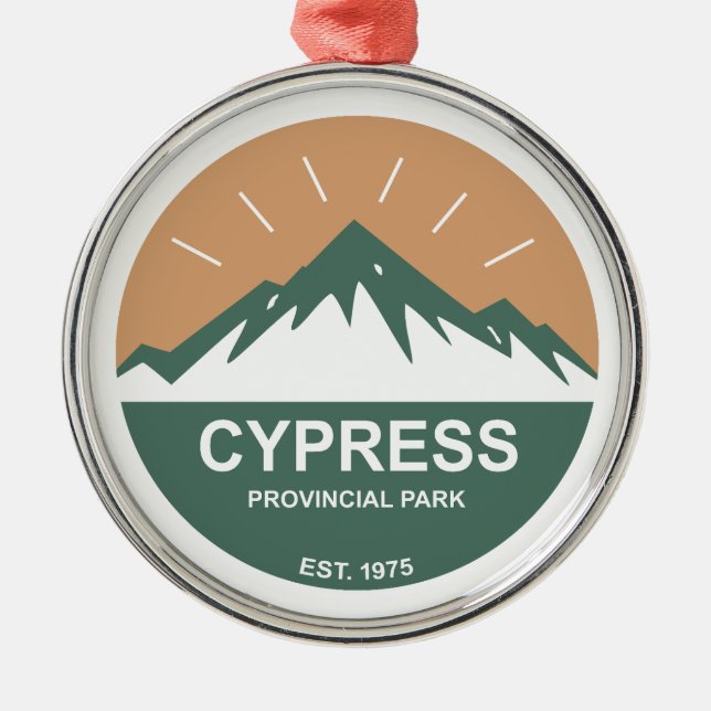 Cypress Provincial Park Metal Tree Decoration (Front)