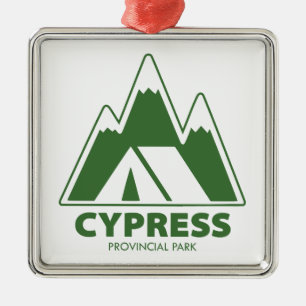 Cypress Provincial Park Mountains Camping Metal Tree Decoration