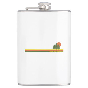 Cypress Provincial Park Pine Trees Sun Hip Flask