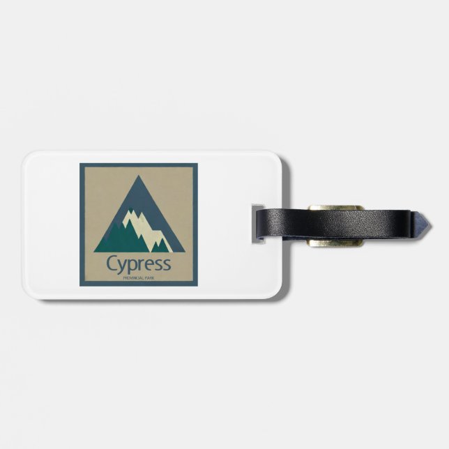 Cypress Provincial Park Rustic Luggage Tag (Back Horizontal)