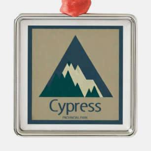 Cypress Provincial Park Rustic Metal Tree Decoration
