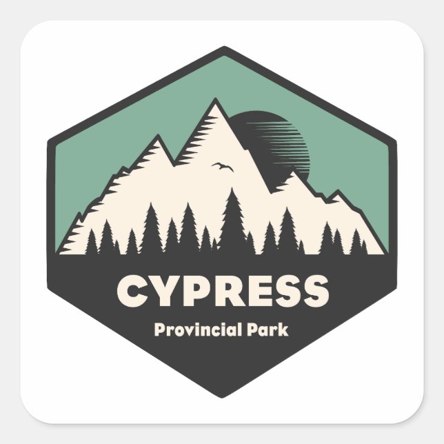 Cypress Provincial Park Square Sticker (Front)