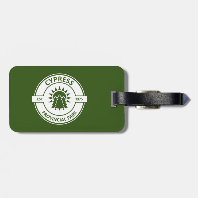 Cypress Provincial Park Sun Trees Luggage Tag (Back Horizontal)