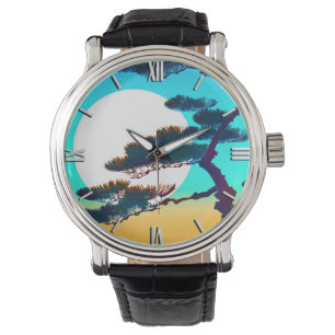 Cypress Tree and Full Moon Watch