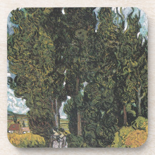 Cypress Trees by Van Gogh Coaster
