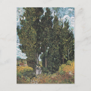 Cypress Trees by Van Gogh Holiday Postcard