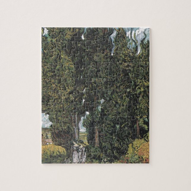 Cypress Trees by Van Gogh Jigsaw Puzzle (Vertical)