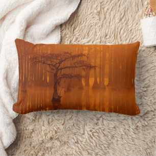 Cypress Trees   George Smith State Park Lumbar Cushion