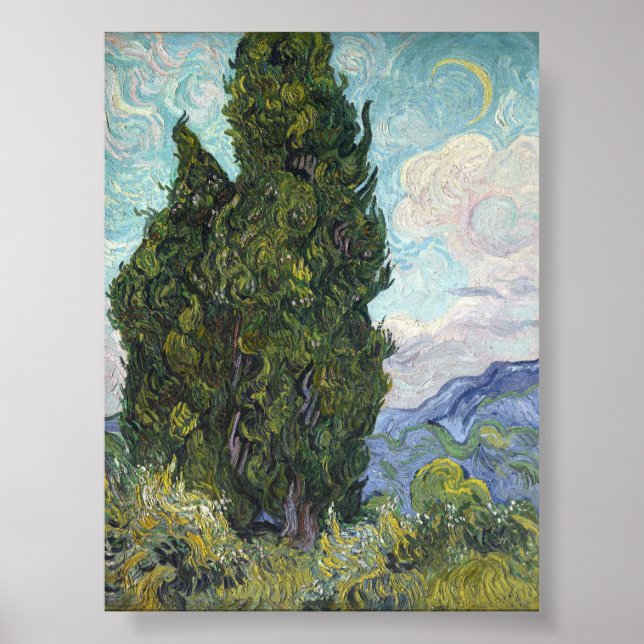 Cypresse by Van Gogh Poster (Front)