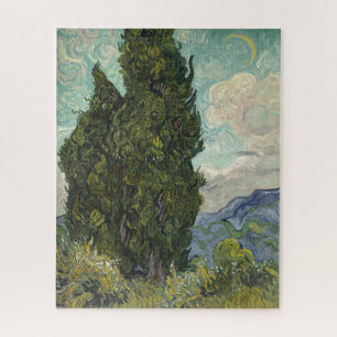 Cypresses by Van Gogh Painting Art Jigsaw Puzzle