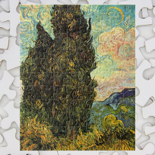 Cypresses by Vincent van Gogh Jigsaw Puzzle