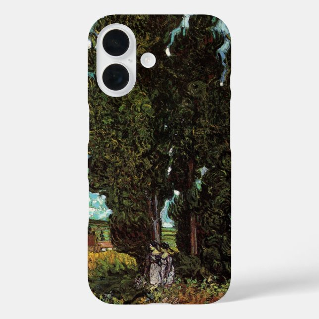 Cypresses with Female Figures by Vincent van Gogh Case-Mate iPhone Case (Back)