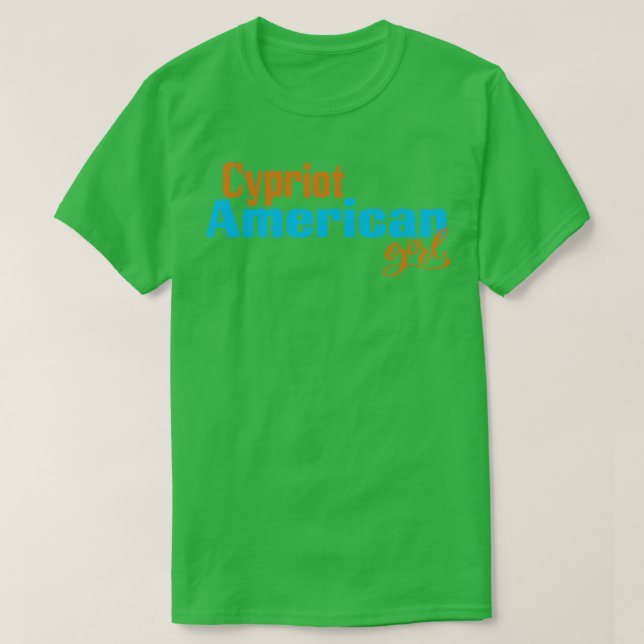 Cypriot American Girl 3 T-Shirt (Design Front)