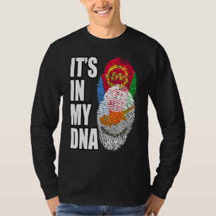 Cypriot And Eritrean Mix DNA Flag Heritage T-Shirt