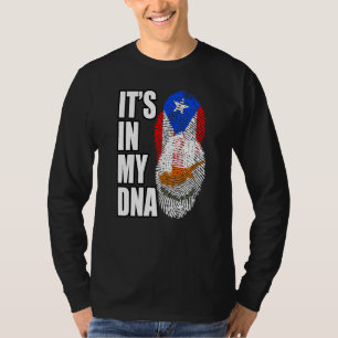Cypriot And Puerto Rican Mix Dna Flag Heritage T-Shirt